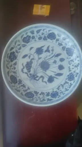 明宣德青花大盘